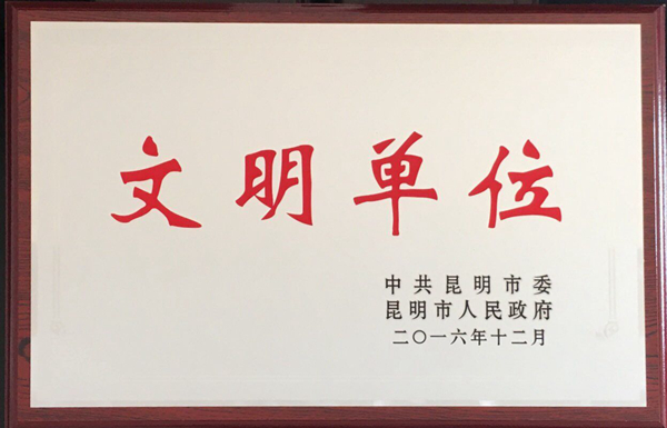 云南师范大学文理学院荣获2016年度市级文明单位表彰